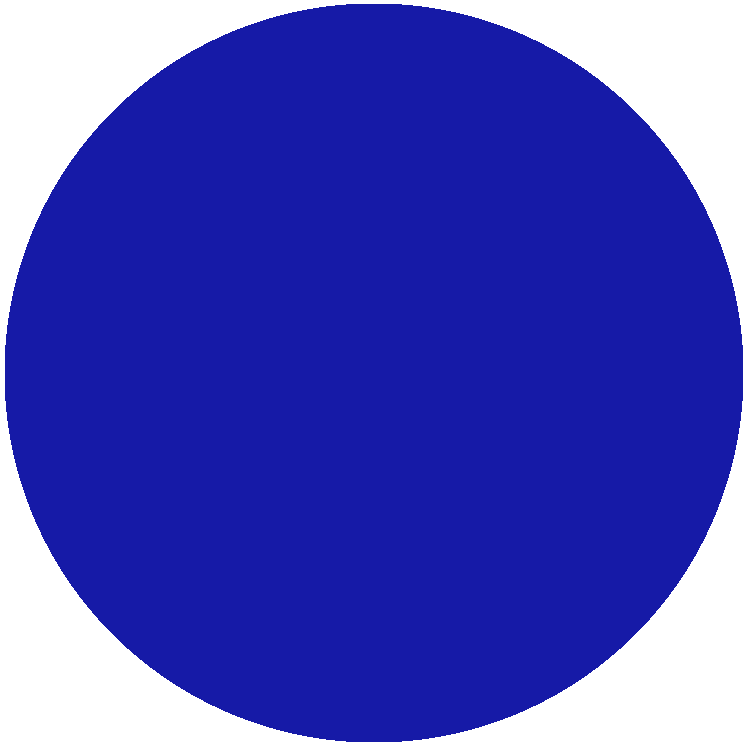 blue circle vector